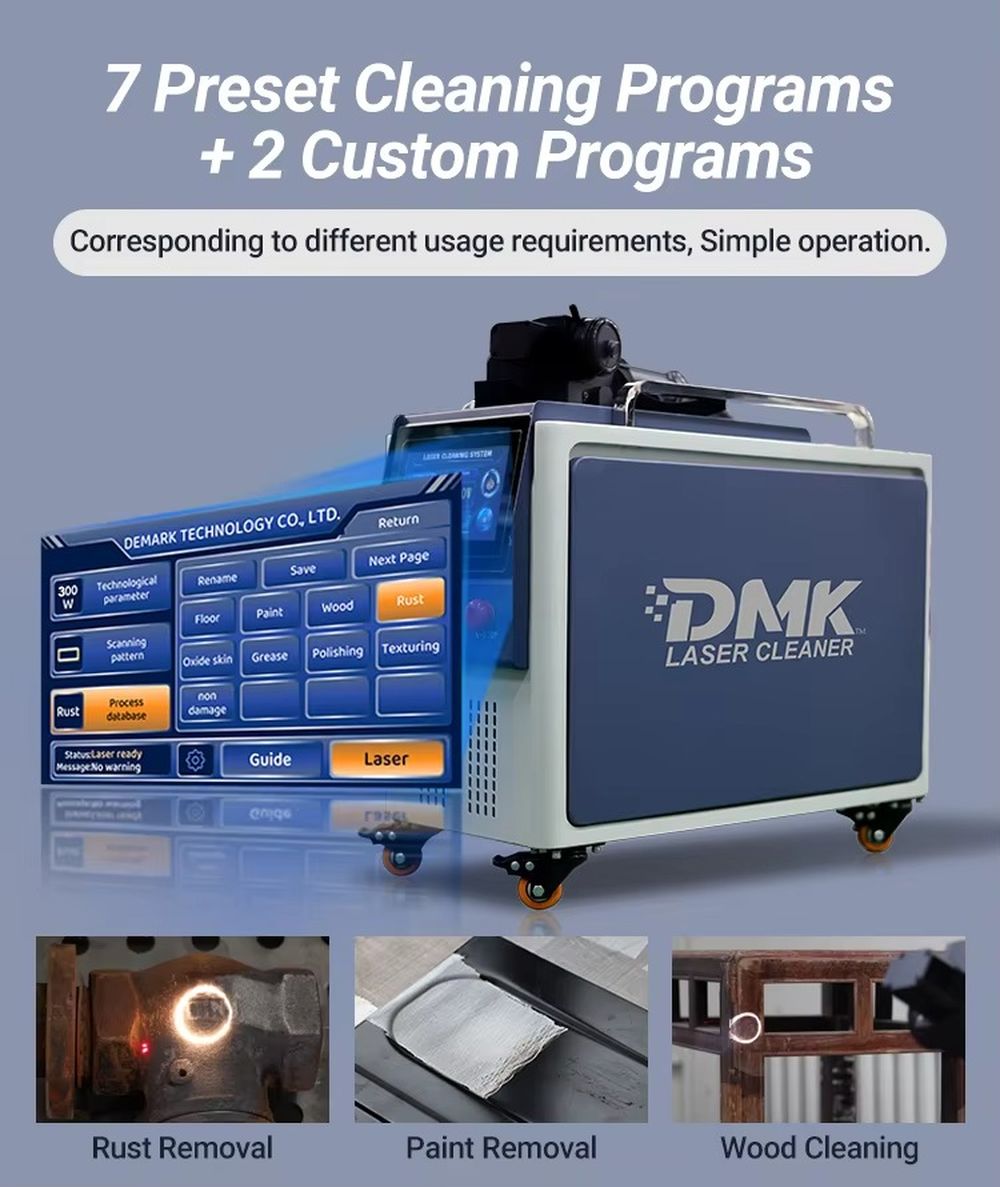 Portable Laser Rust Removal - DMK Nouvelle machine de nettoyage au