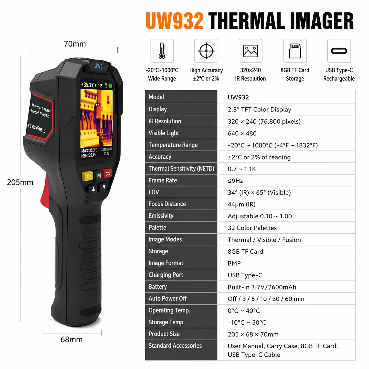 Caméra thermique portative 32x - Industrial Visual avis et prix